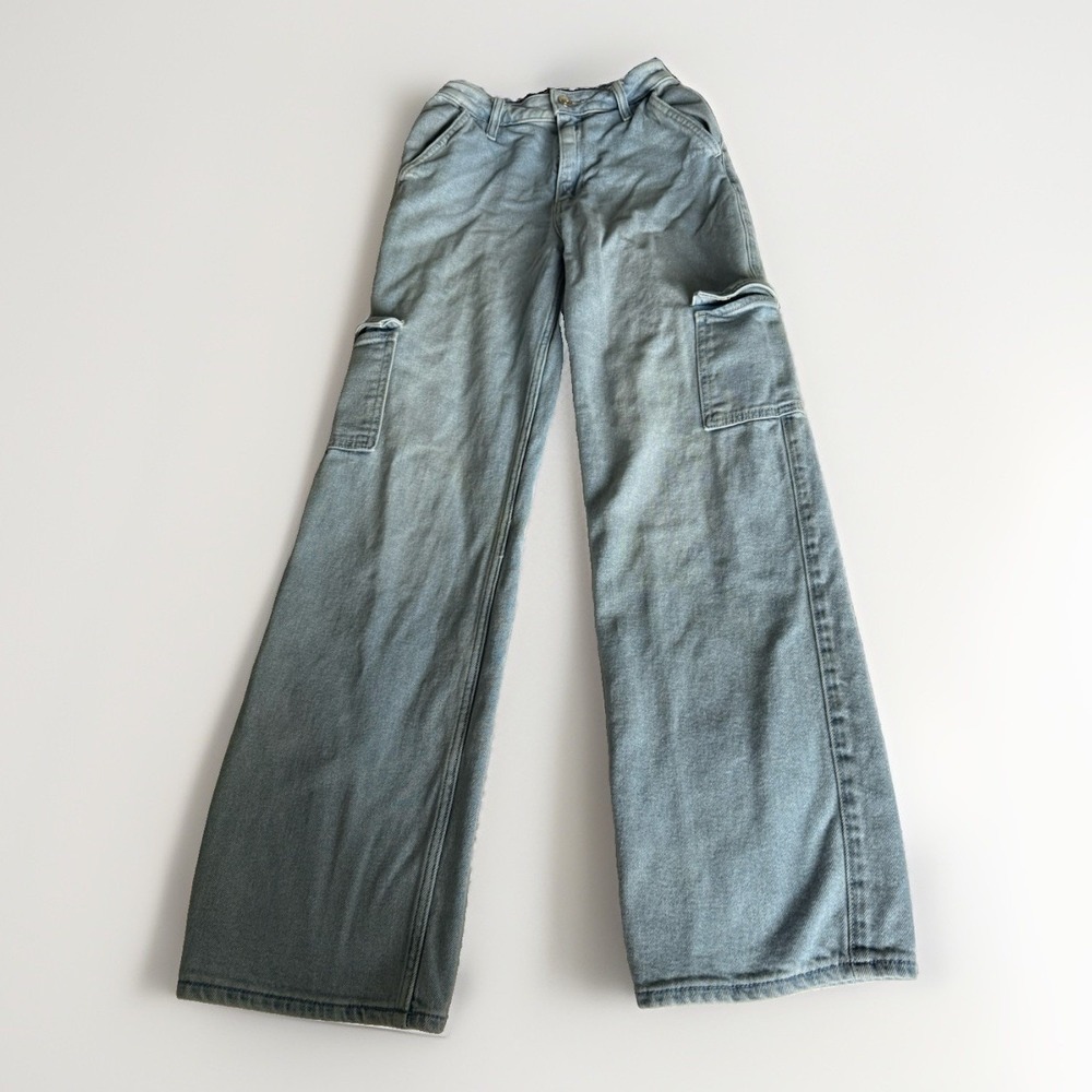 Hollister Jeans Womens 000 Blue Ultra‎ High Rise Dad Jean